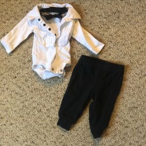 Newborn Onesie Suit with Bow Tie
